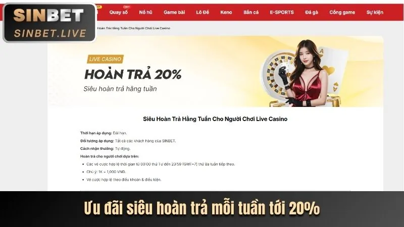 Ưu đãi dành riêng cho từng sảnh game tại bj27 Casino